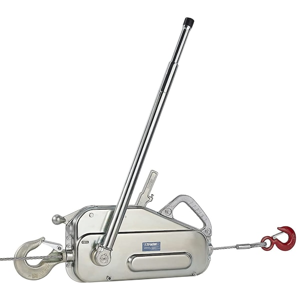 Tractel Griphoist Manual Wire Rope Hoist, 4,000 lb. 2 Ton, 100 ft Lift, TU28 18029100K - main